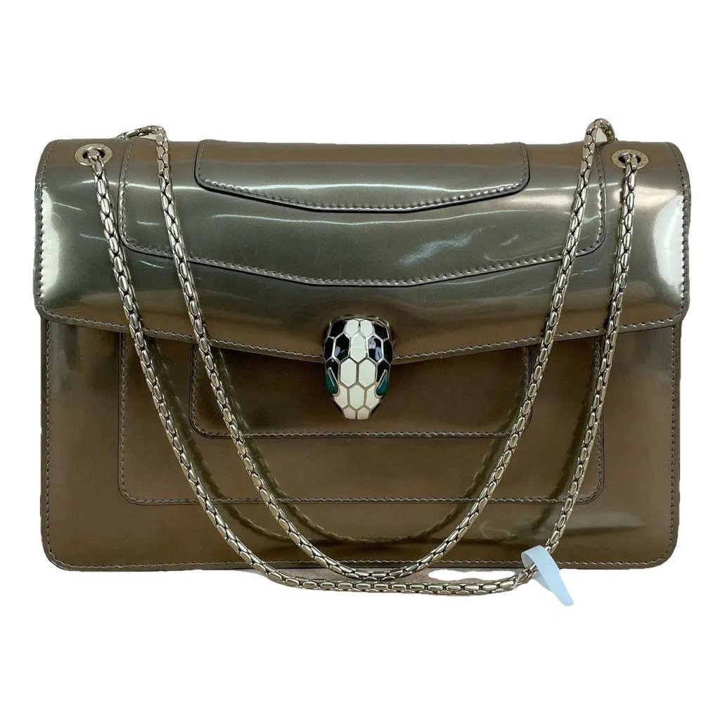 Serpenti leather handbag