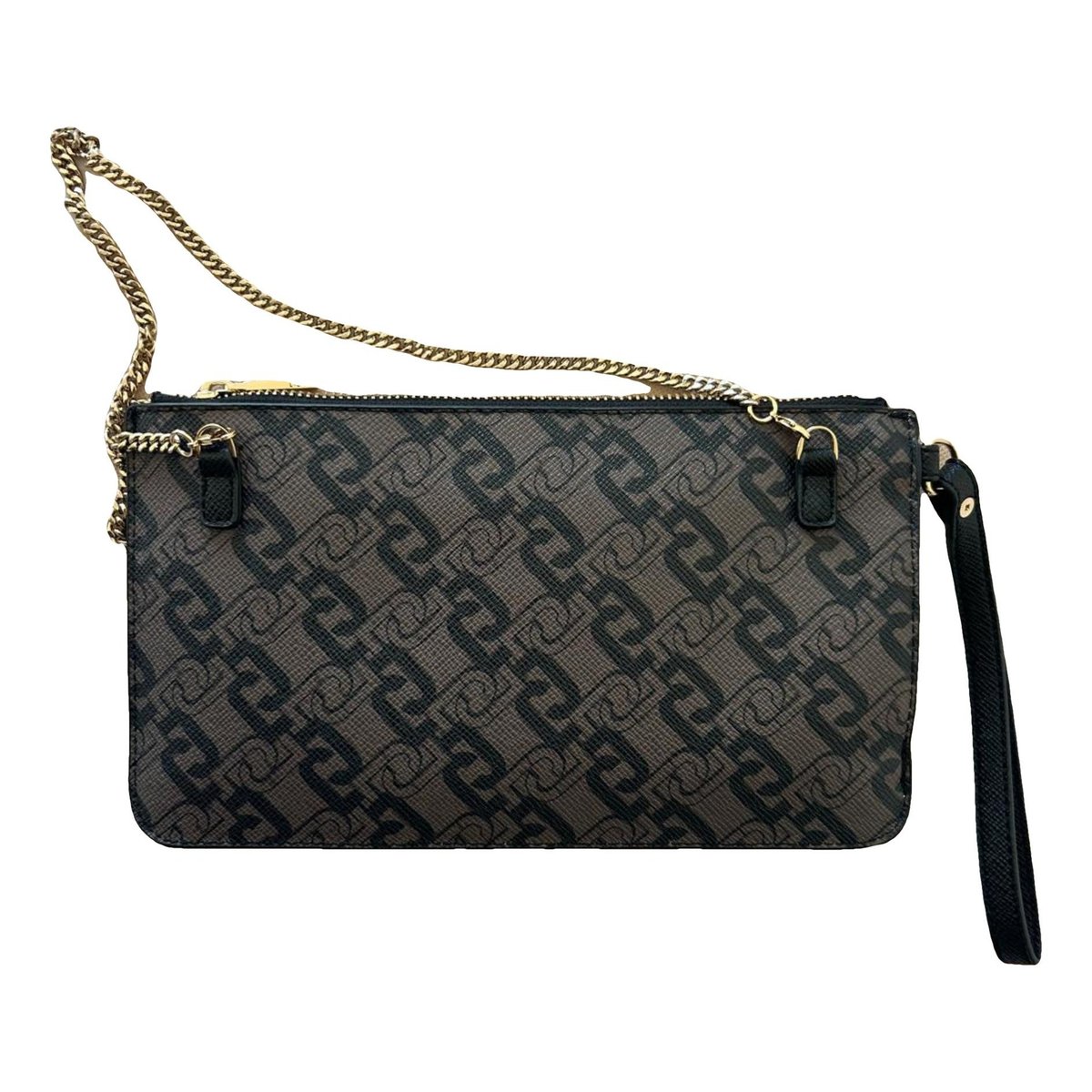 Leather clutch bag