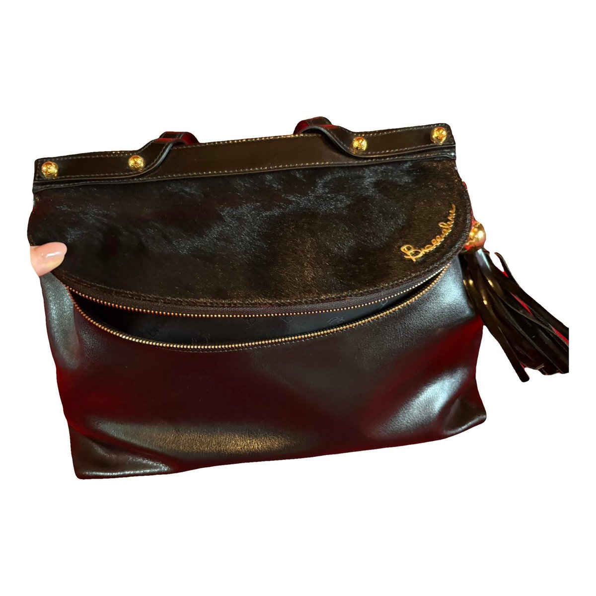Pony-style calfskin handbag