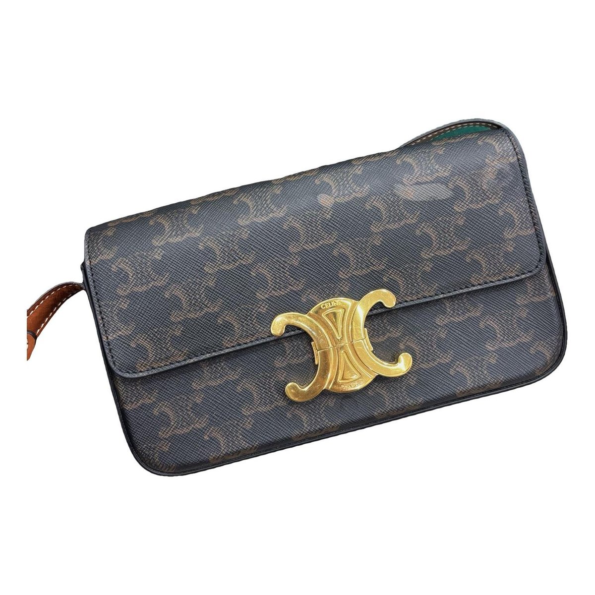 Triomphe Long cloth handbag