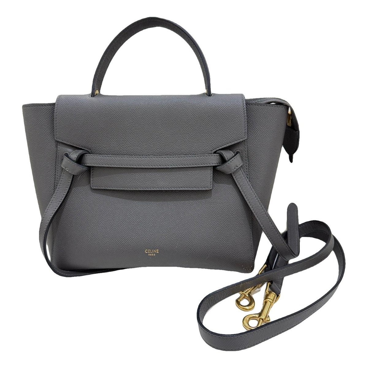 Belt leather handbag
