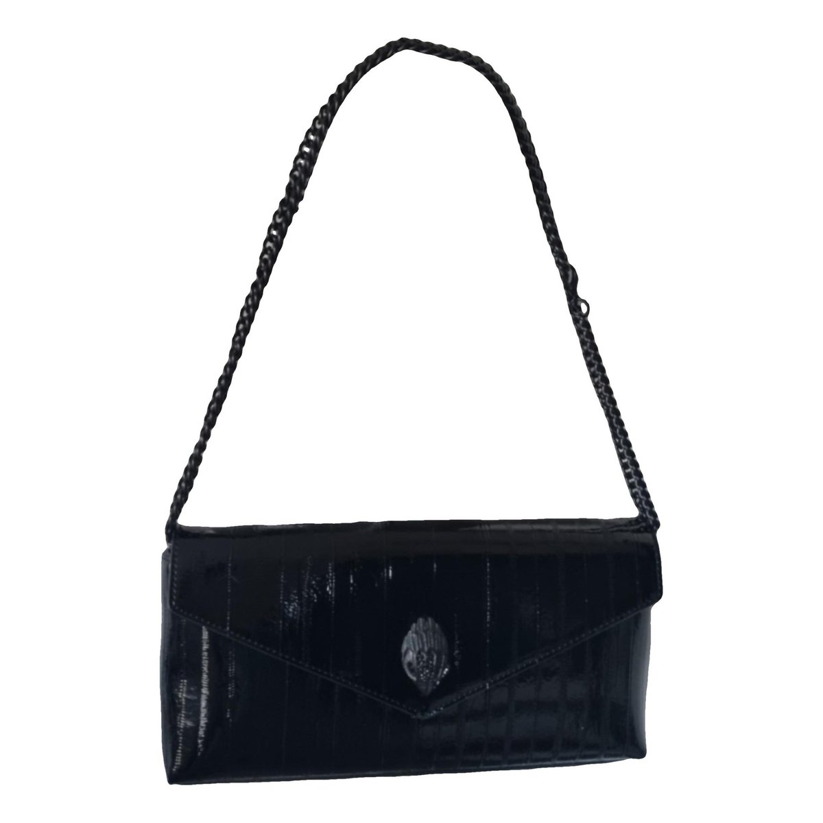 Leather clutch bag