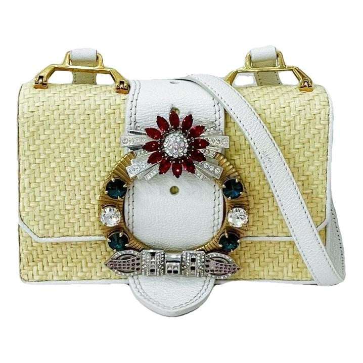 Miu Lady leather handbag