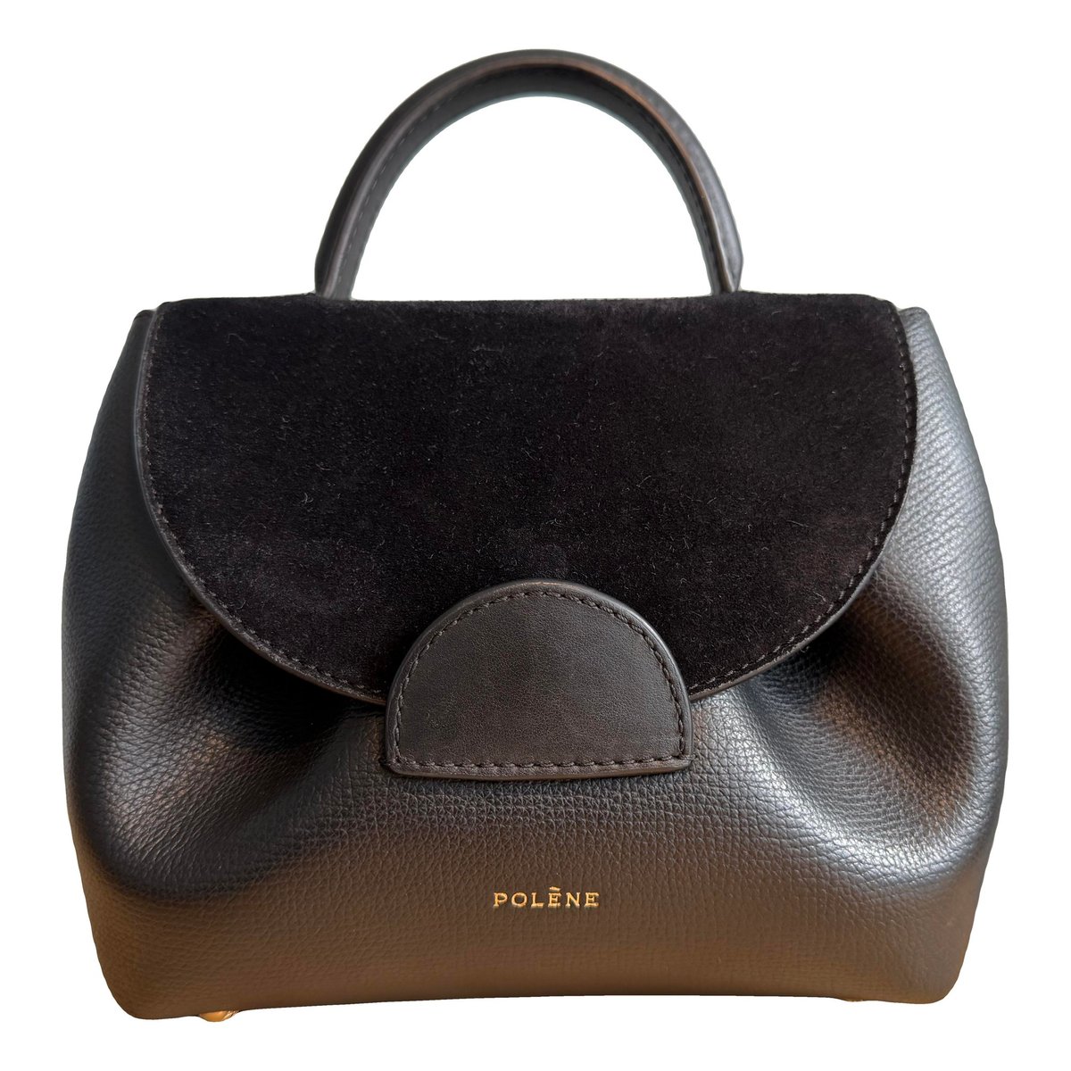 Numéro un nano leather crossbody bag