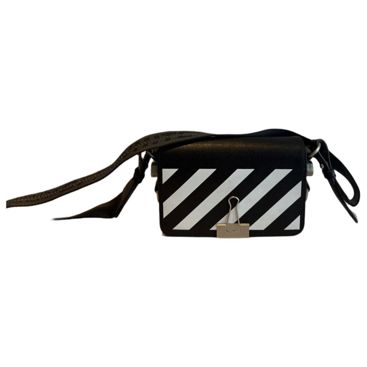 Binder leather crossbody bag