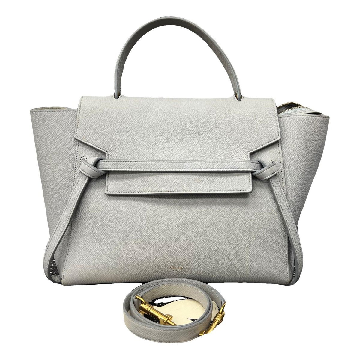 Belt leather handbag