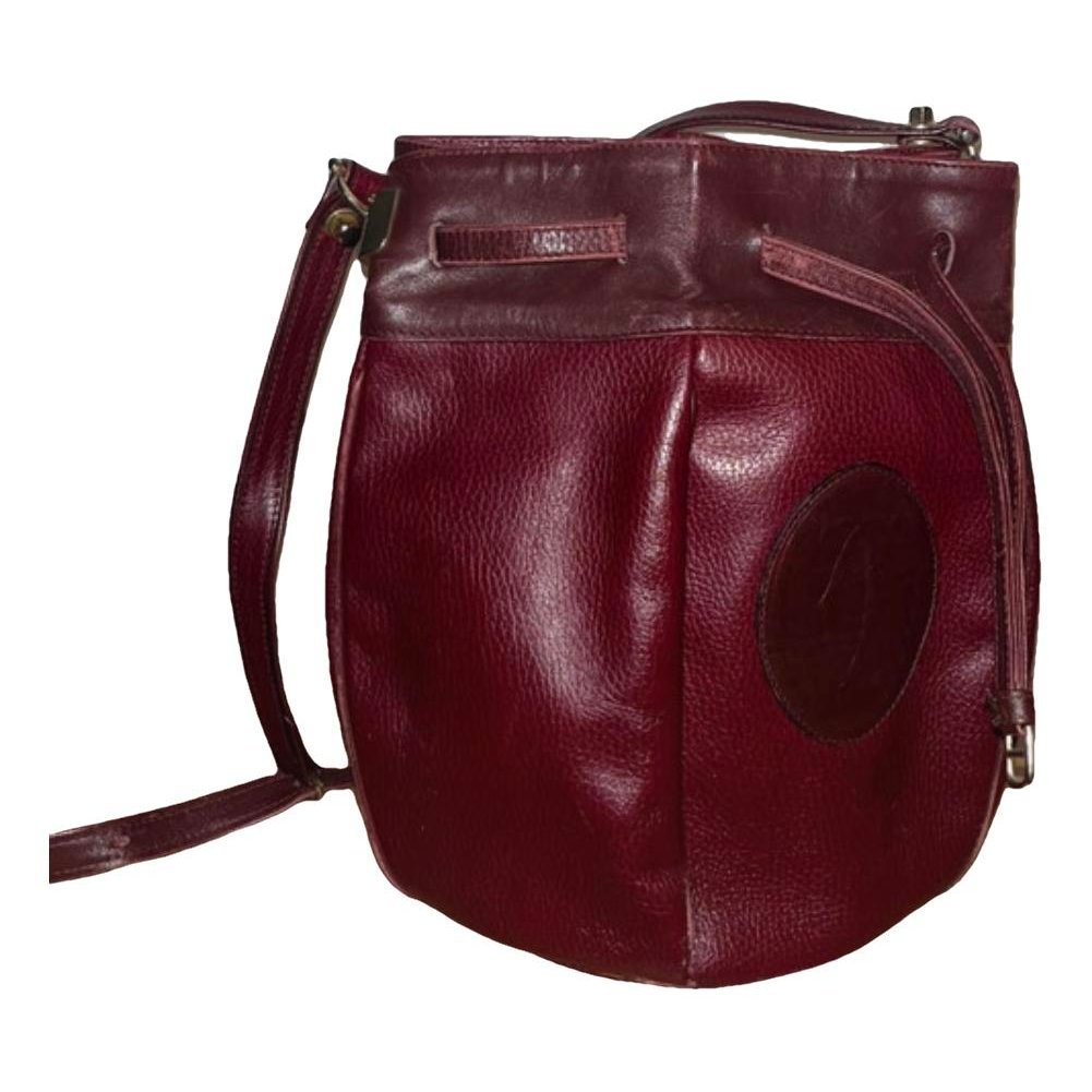 Seau leather crossbody bag