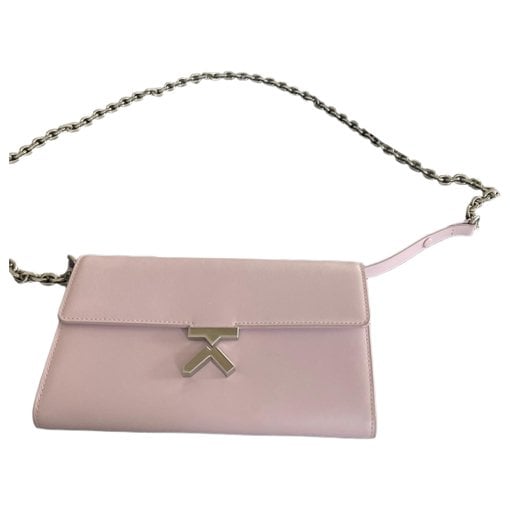 Leather clutch bag
