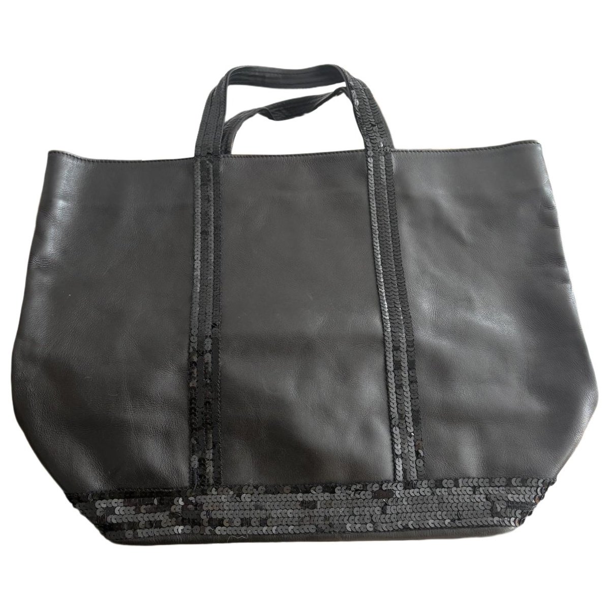 Cabas leather tote
