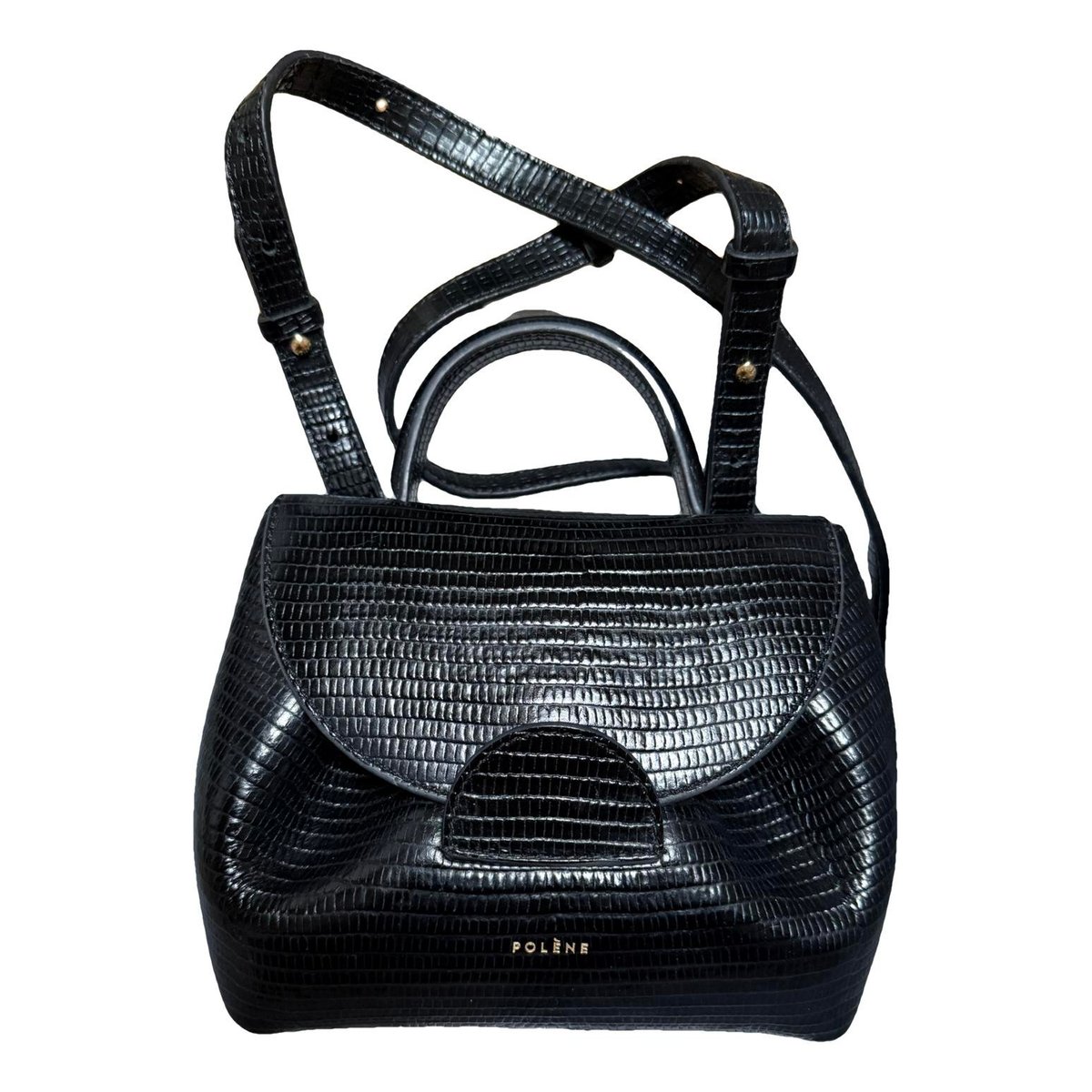 Numéro un nano leather crossbody bag