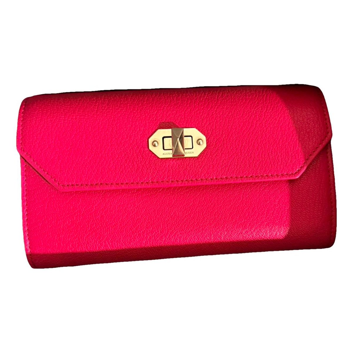 Leather clutch bag