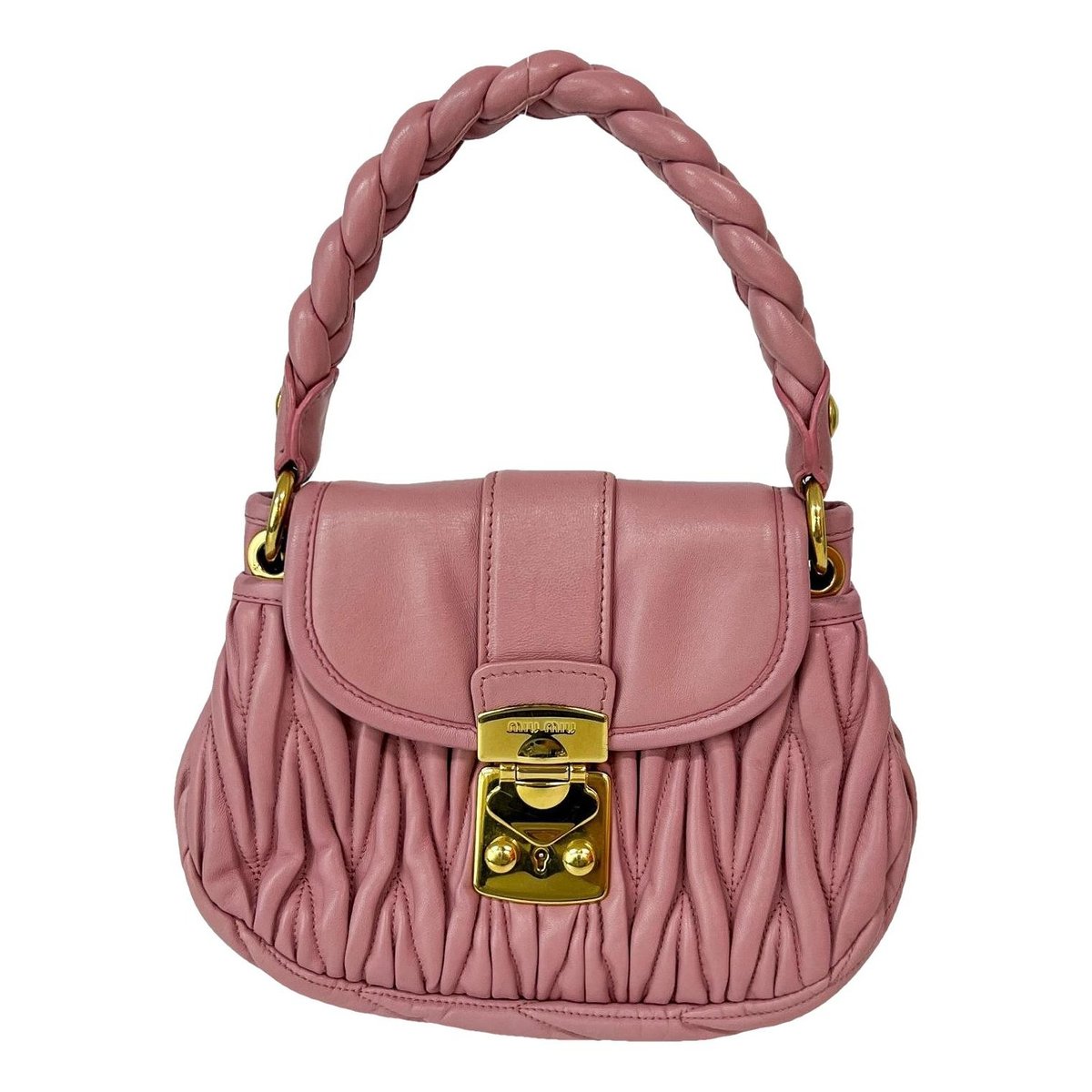 Matelassé leather handbag