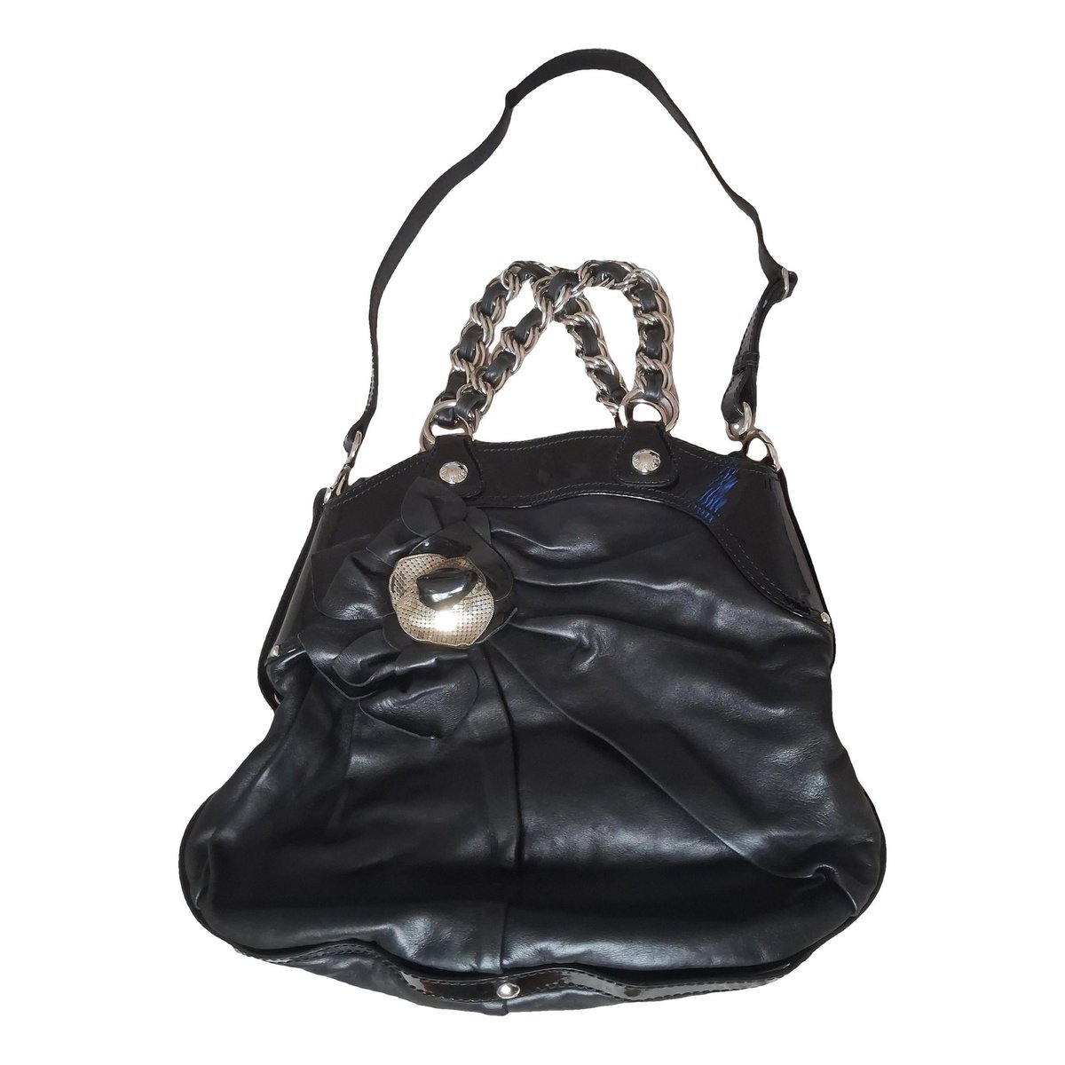 Greca Goddess leather handbag