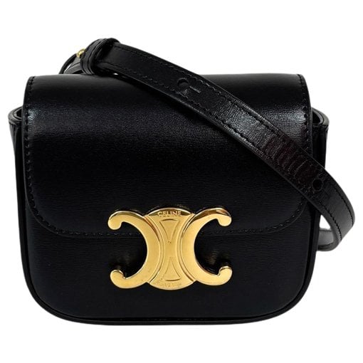 Triomphe leather handbag