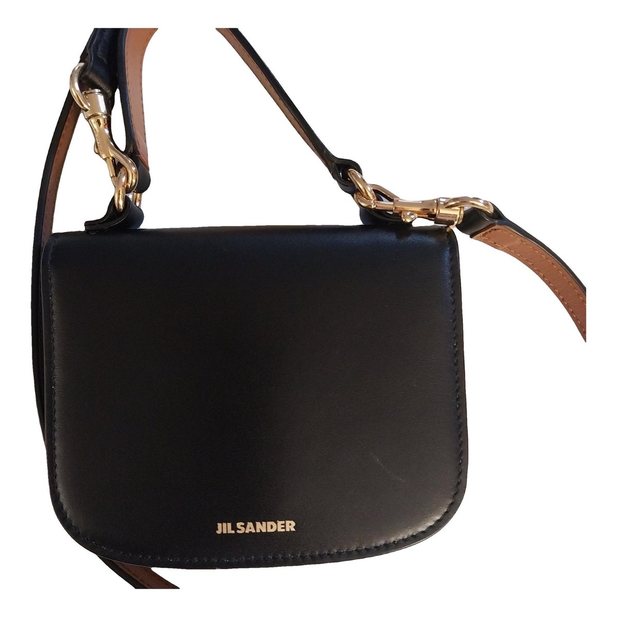 Leather clutch bag