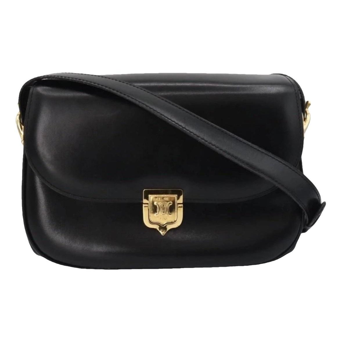 Triomphe Maillon Chain leather handbag