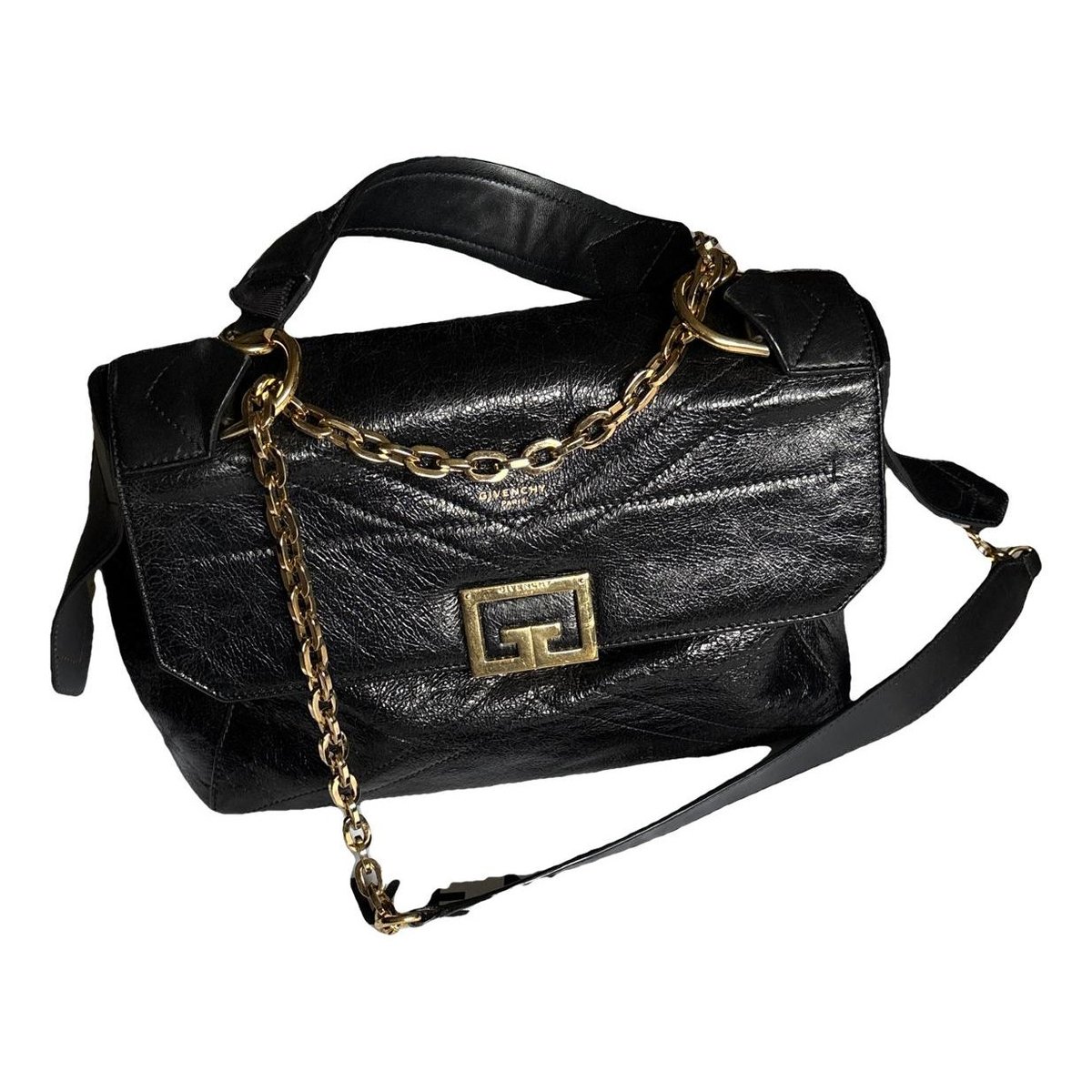 GV3 patent leather crossbody bag