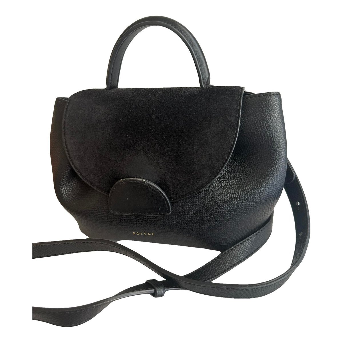 Numéro un nano leather crossbody bag