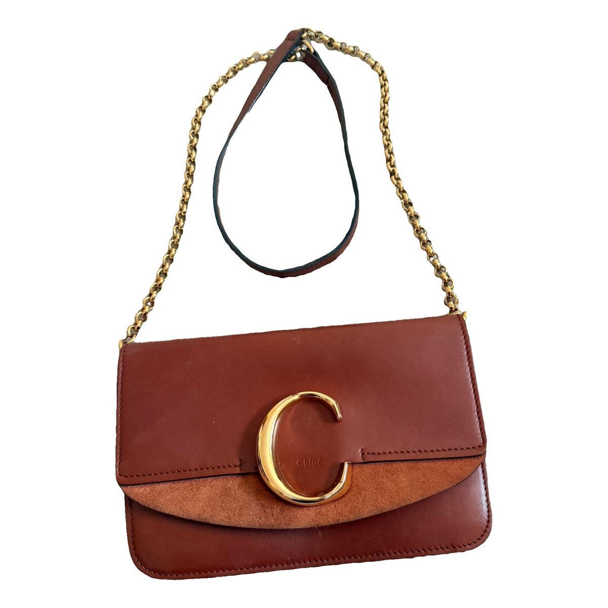 C leather crossbody bag