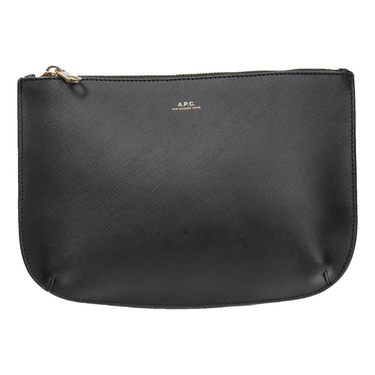 Leather clutch bag