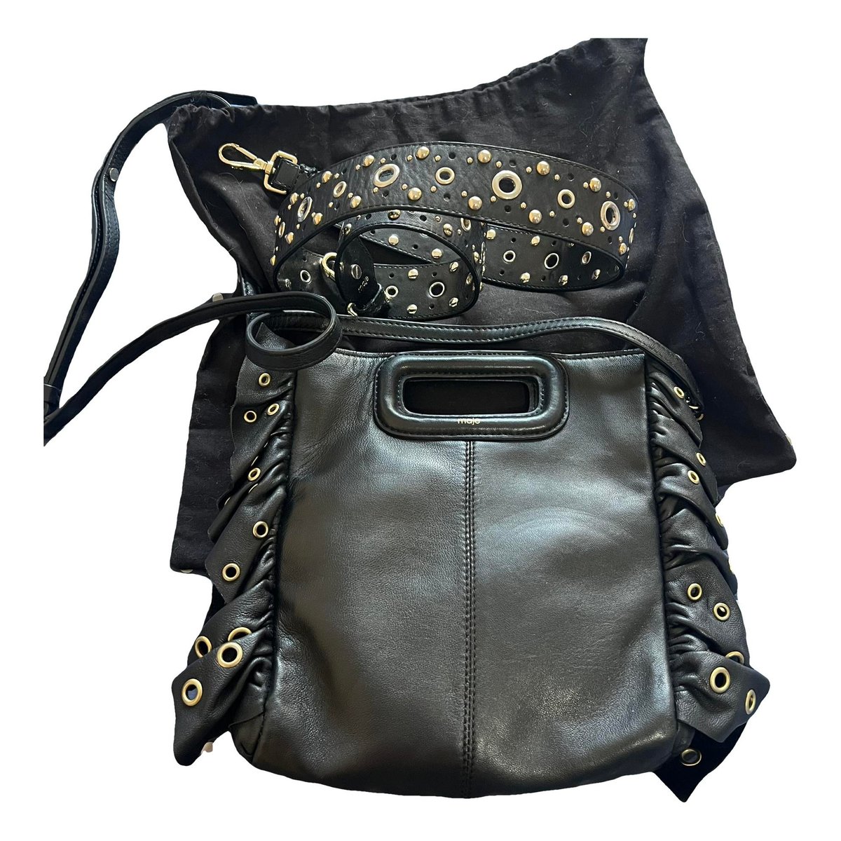 Sac M leather handbag