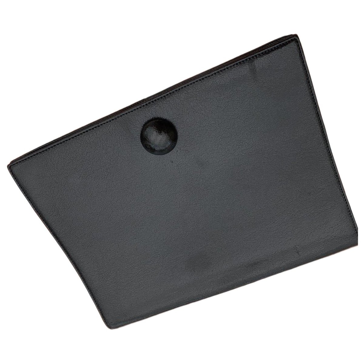 Leather clutch bag