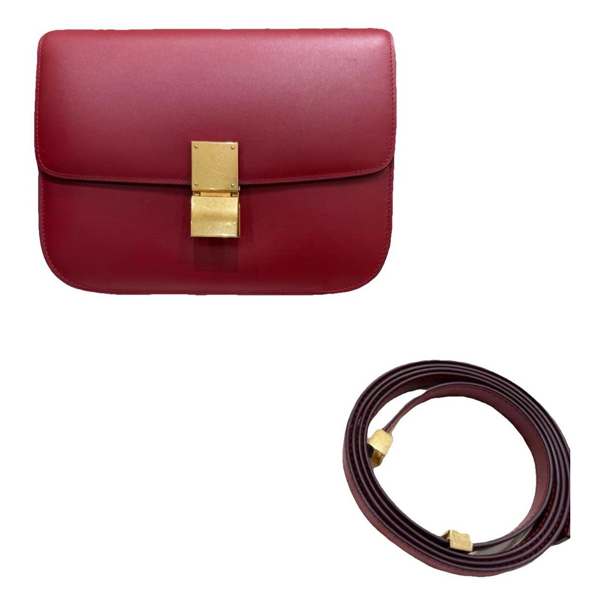 Classic leather crossbody bag