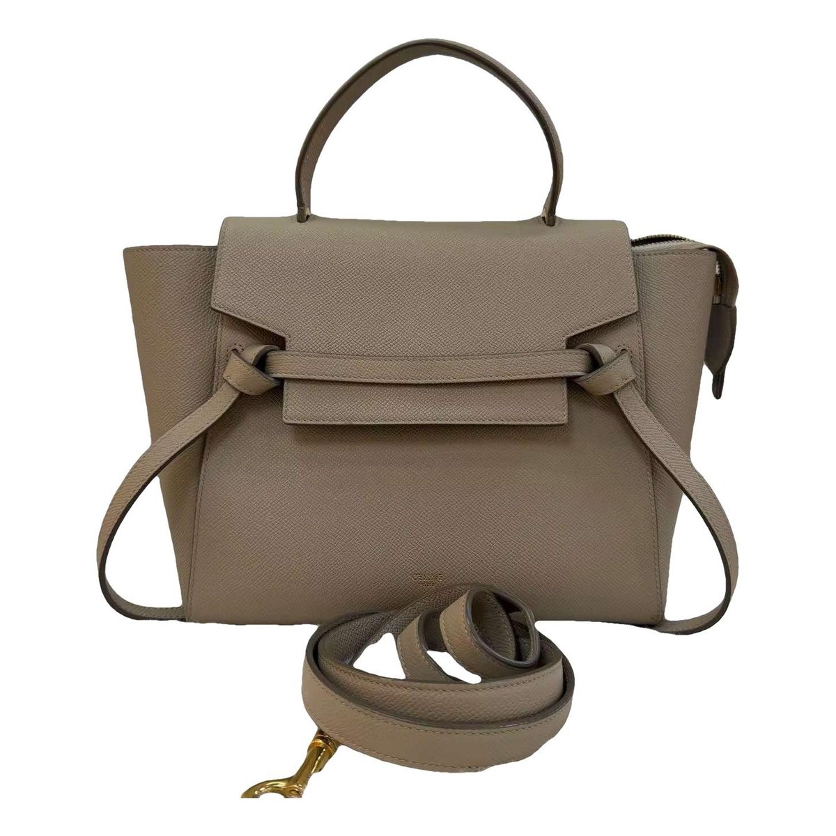 Belt leather handbag