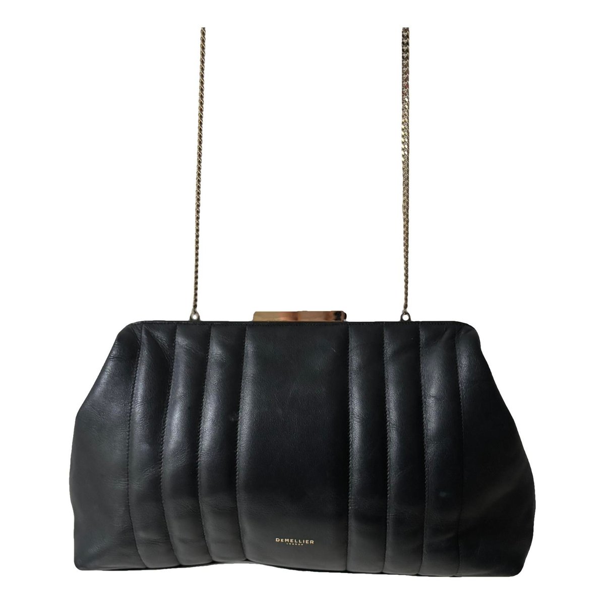 Leather clutch bag