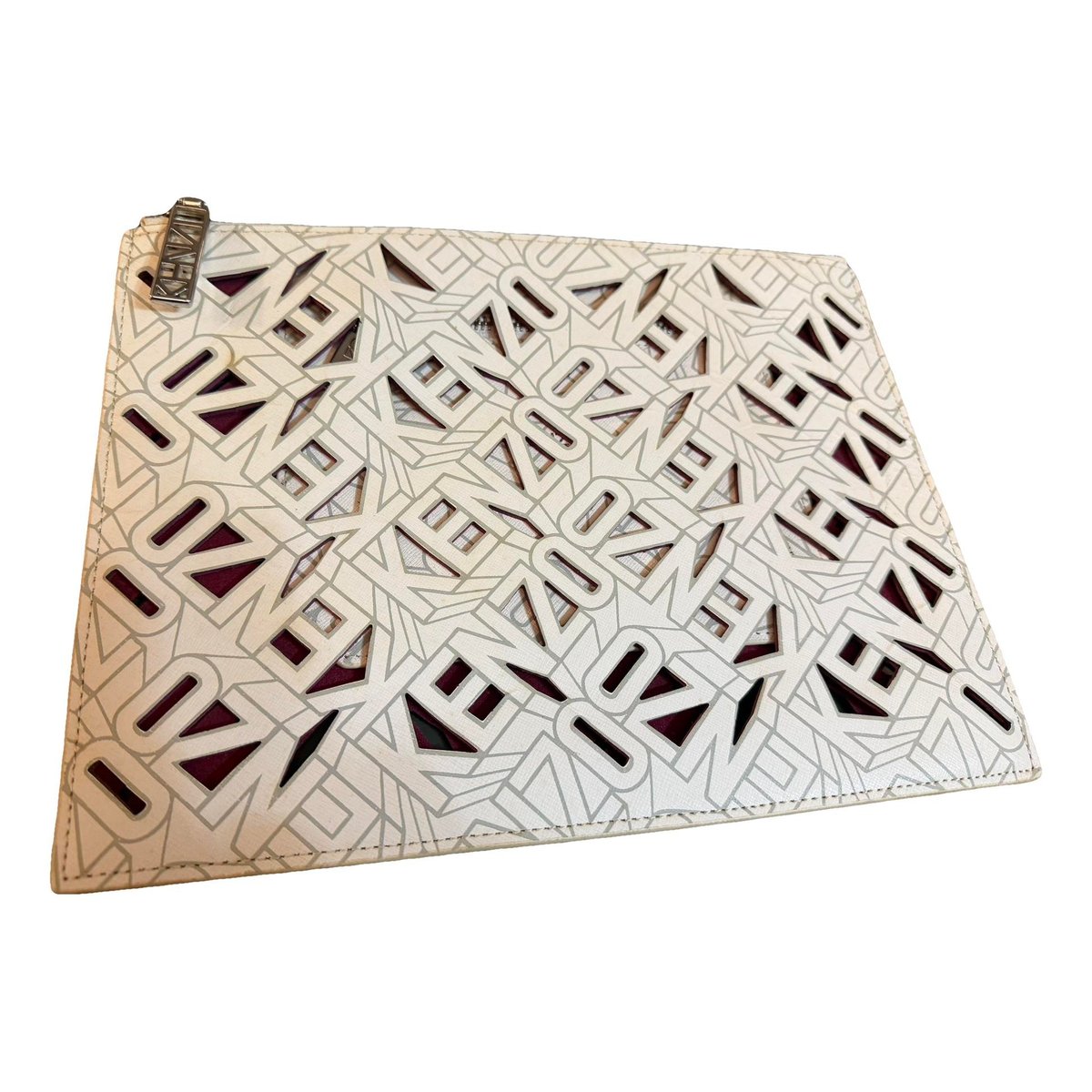 Leather clutch bag