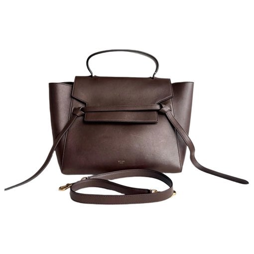 Belt leather handbag