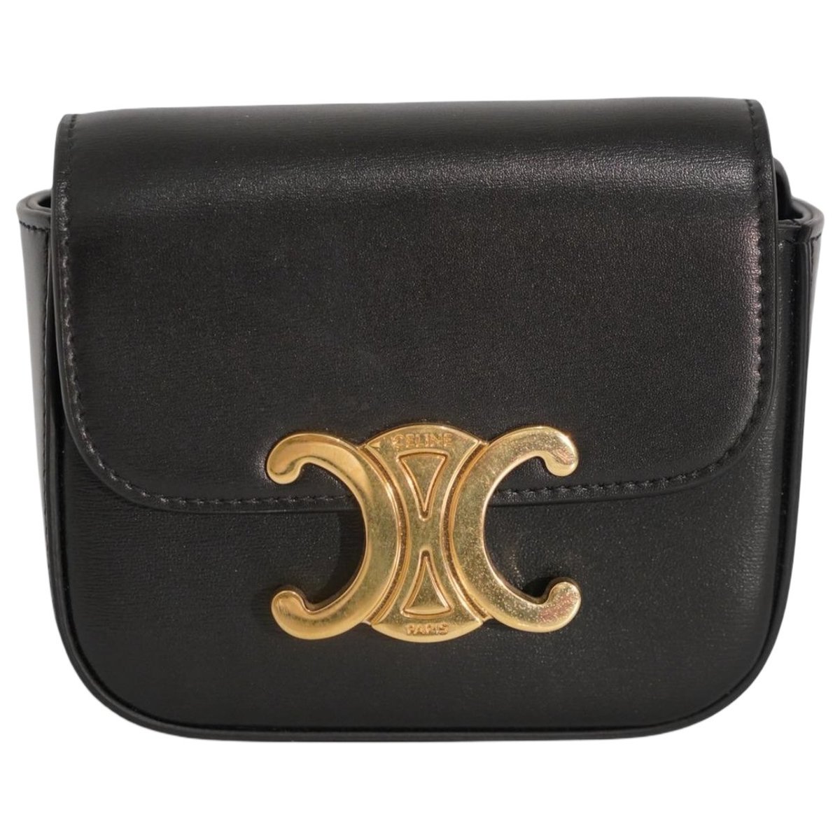 Triomphe leather crossbody bag