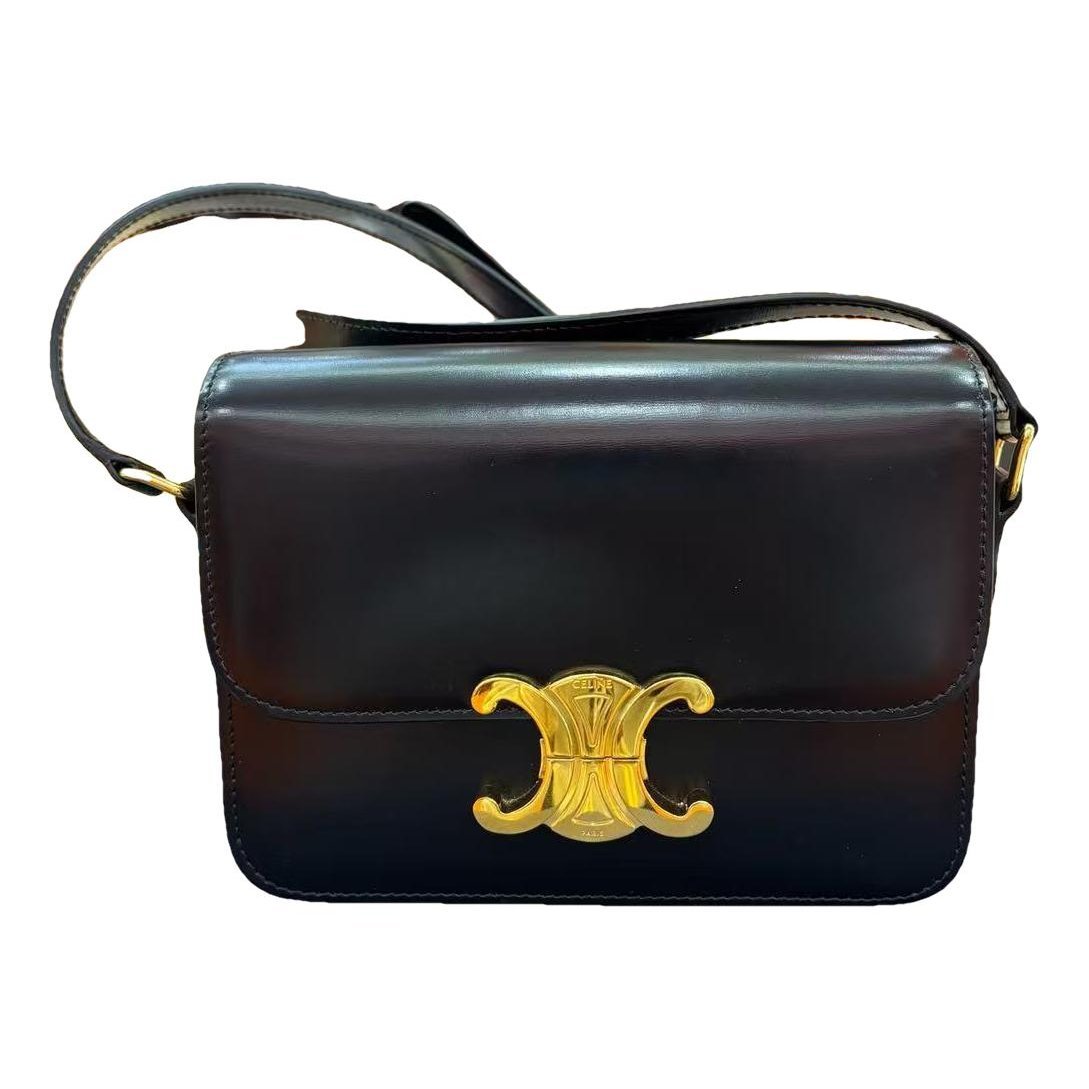 Triomphe leather handbag