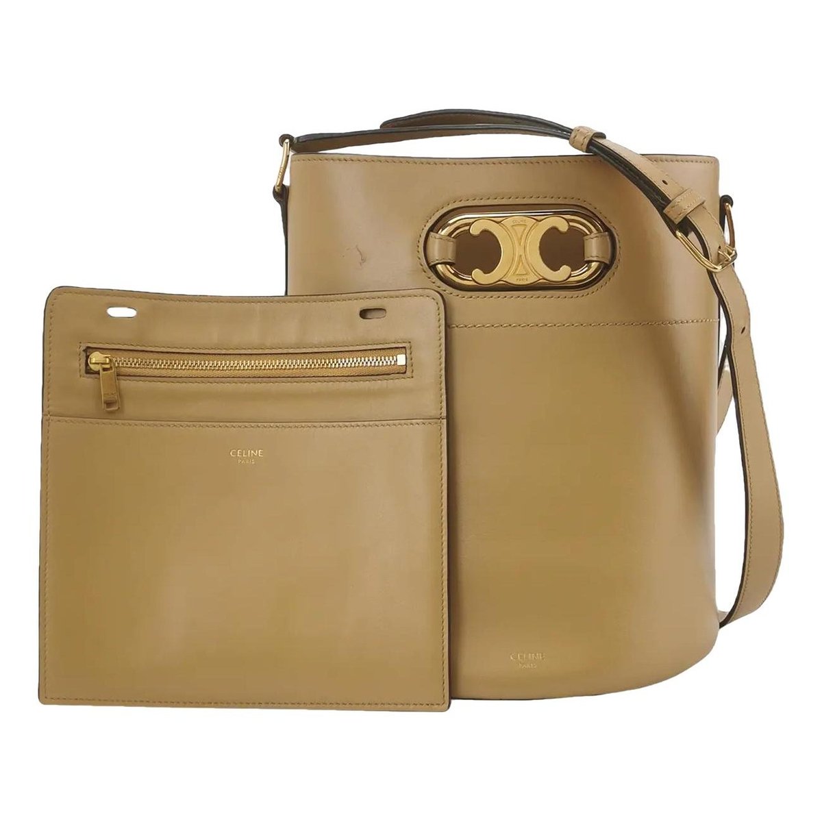 Triomphe Maillon leather crossbody bag