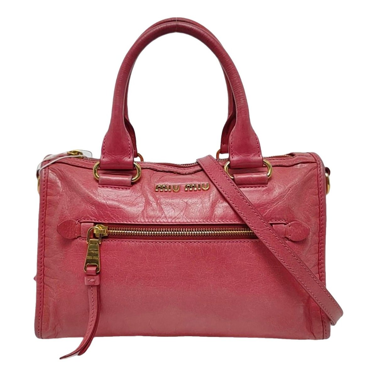 Miu Club leather crossbody bag