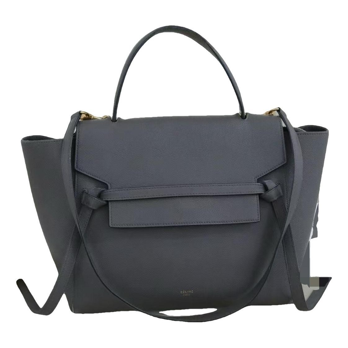 Belt leather handbag