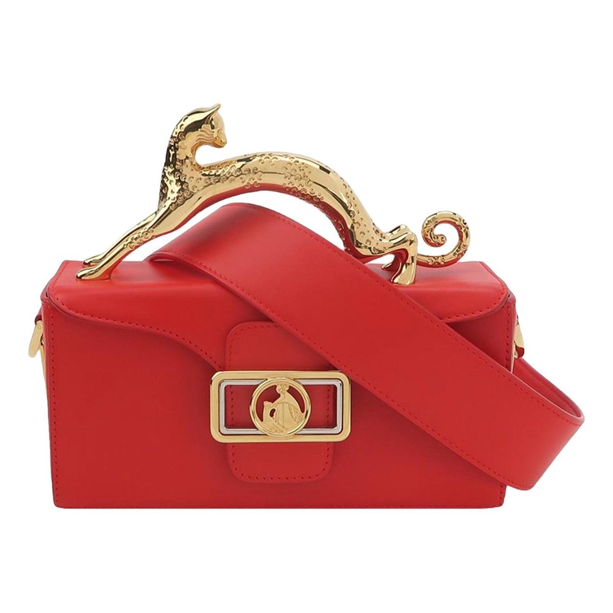 Pencil Chat leather handbag