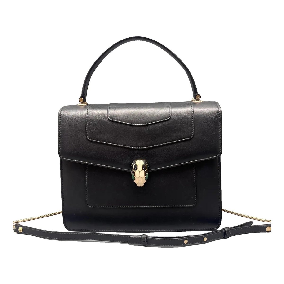 Serpenti leather crossbody bag