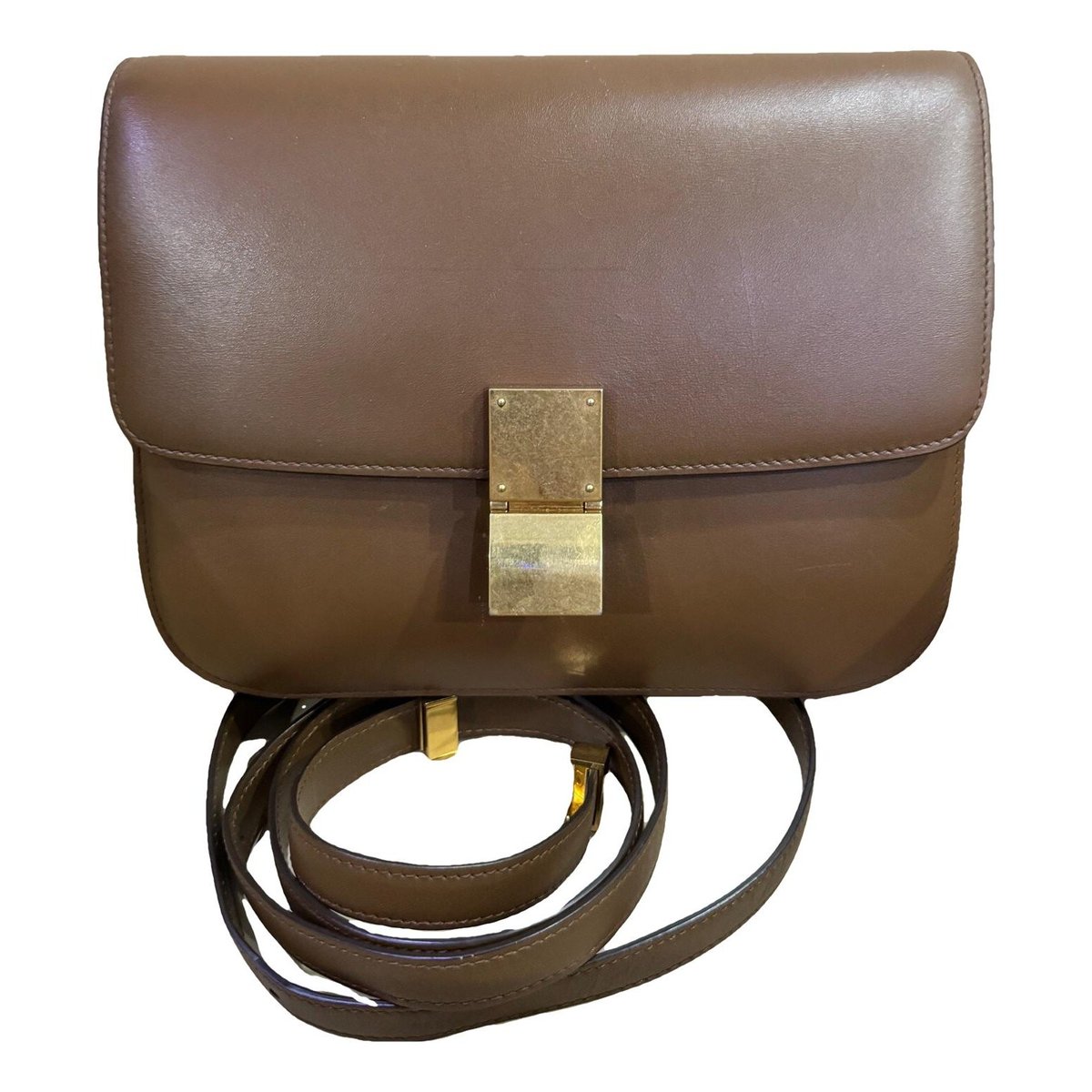 Classic leather crossbody bag