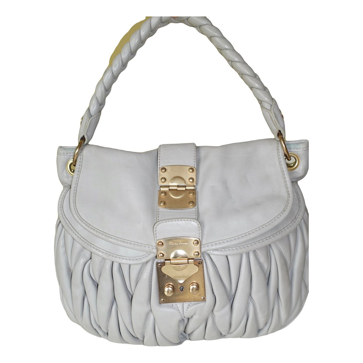 Coffer leather handbag