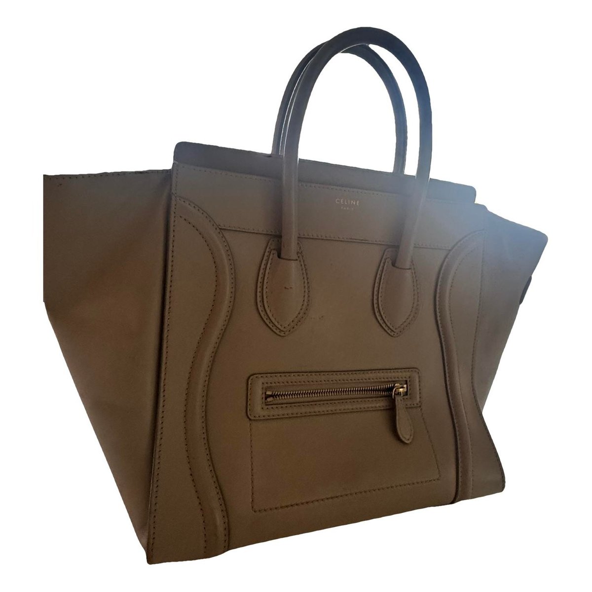 Luggage leather handbag