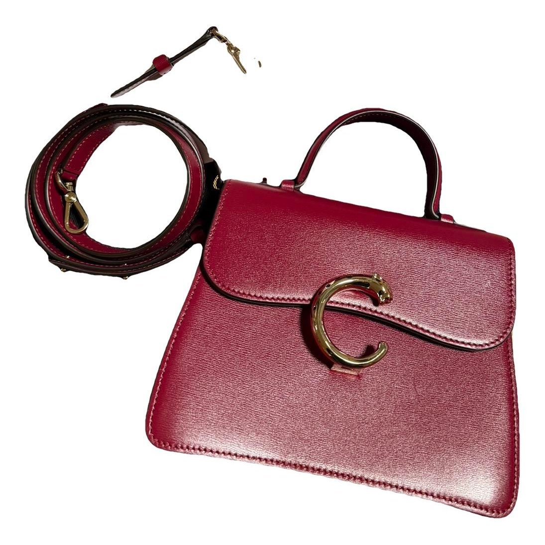 Panthère leather crossbody bag