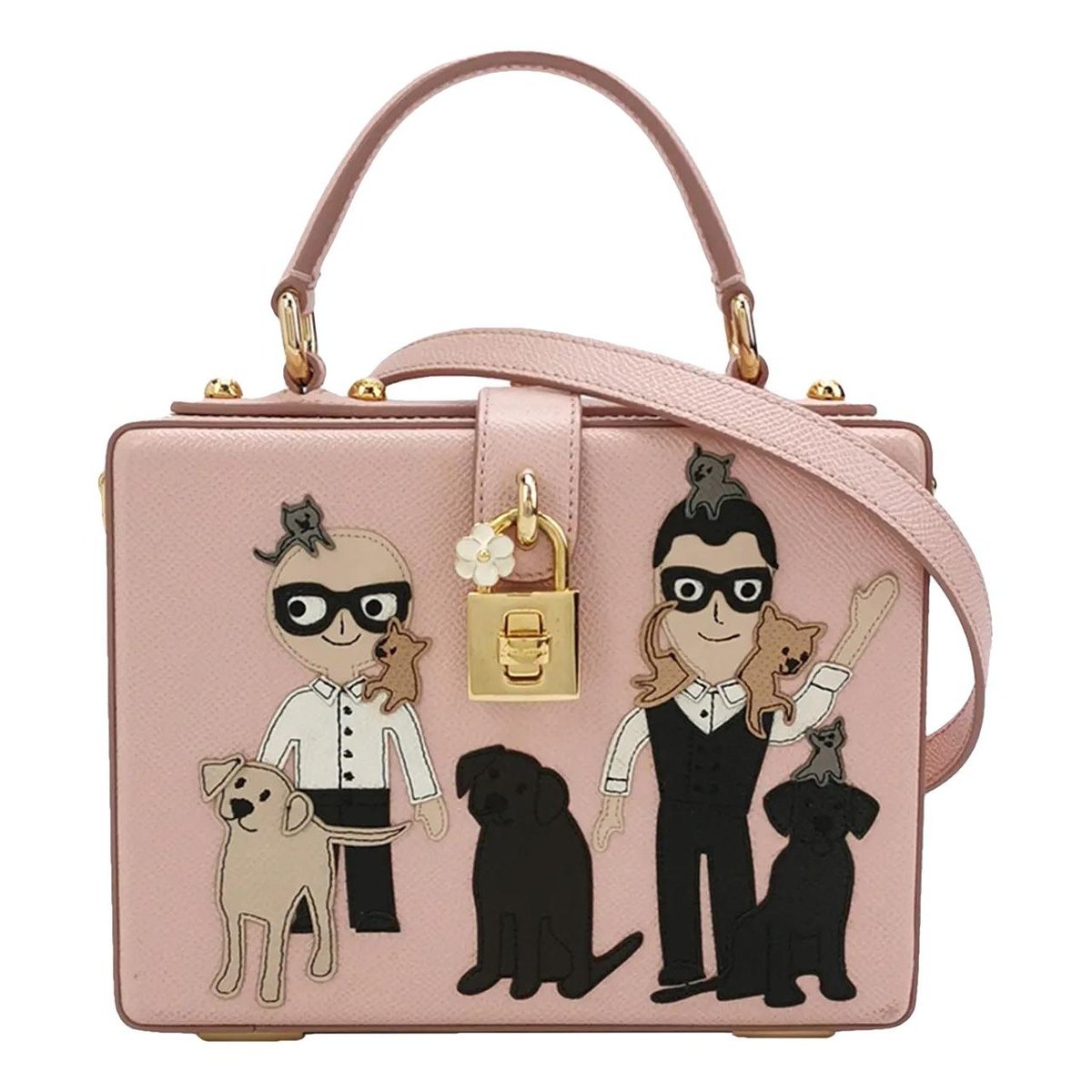 Dolce Box leather crossbody bag