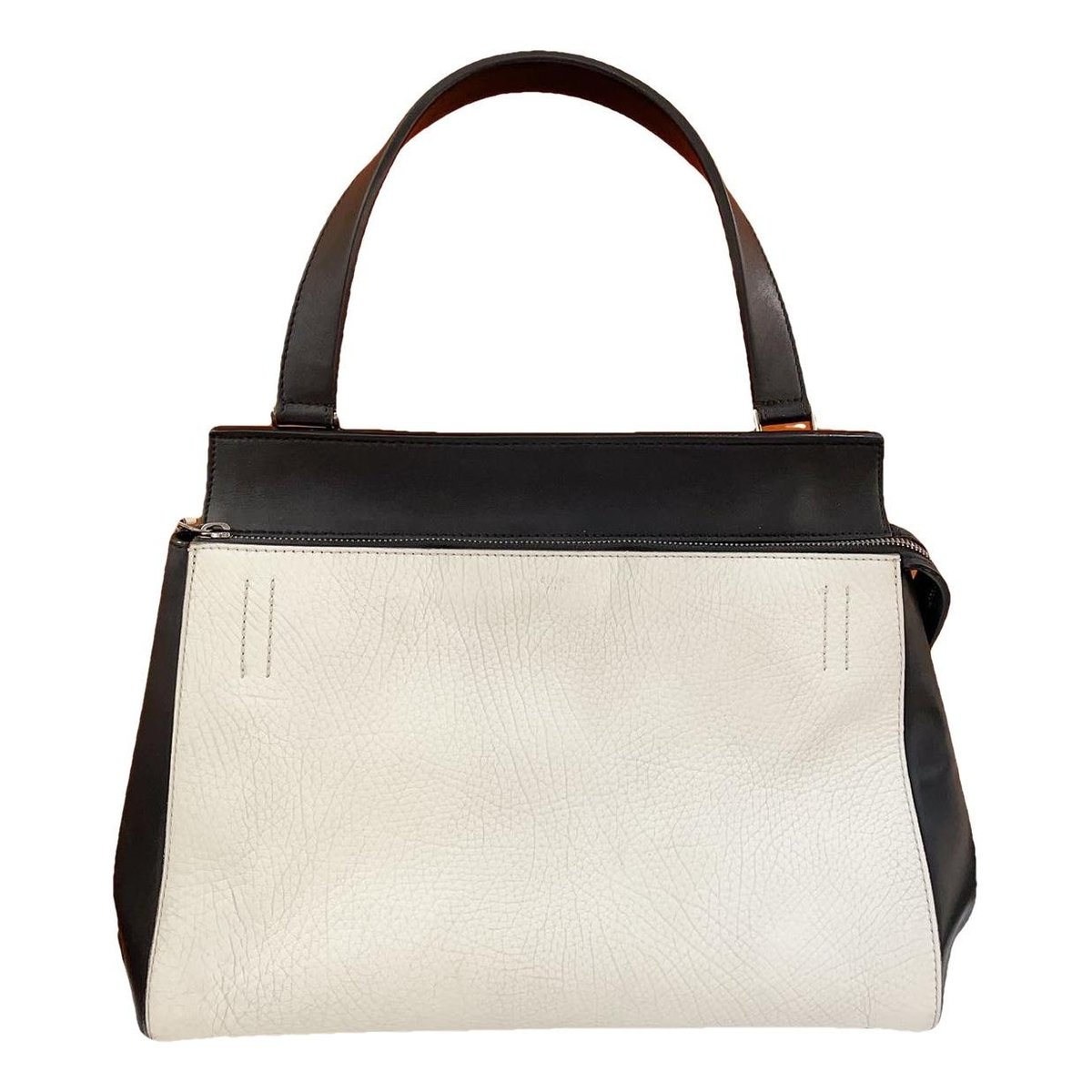 Edge leather handbag