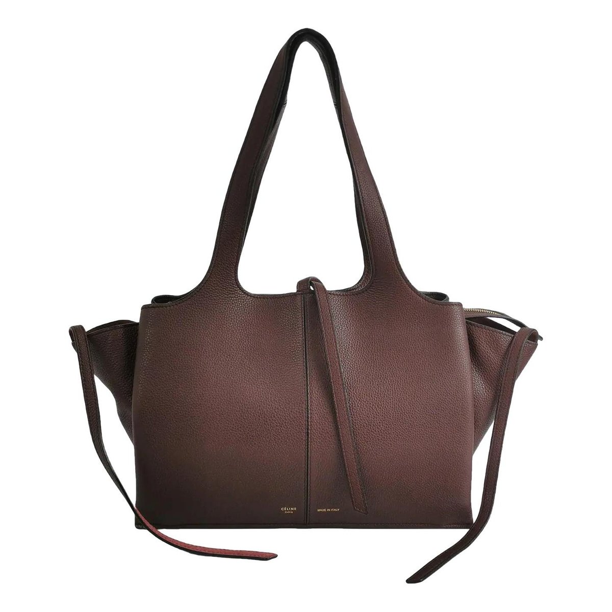 Tri-Fold leather handbag