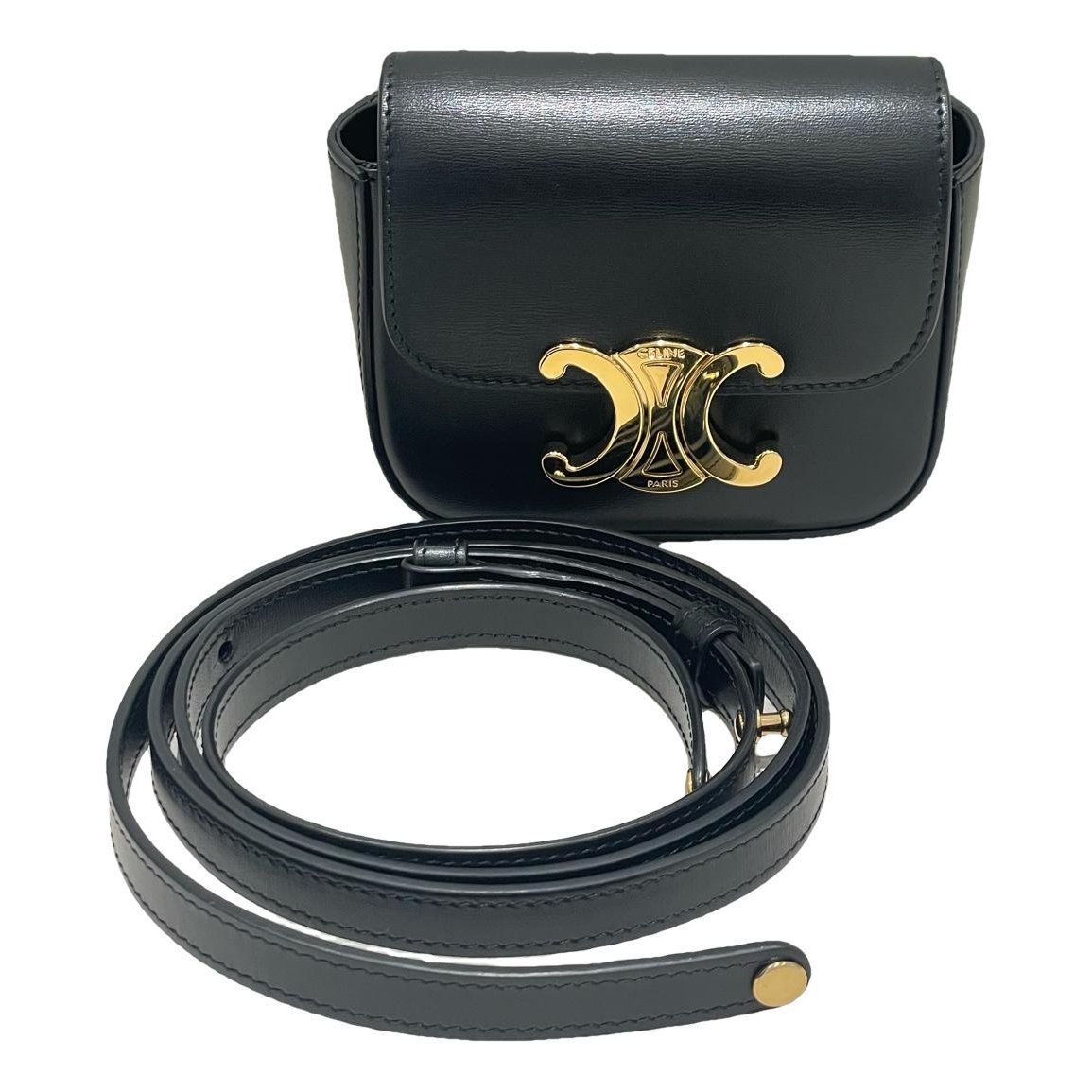 Triomphe leather handbag