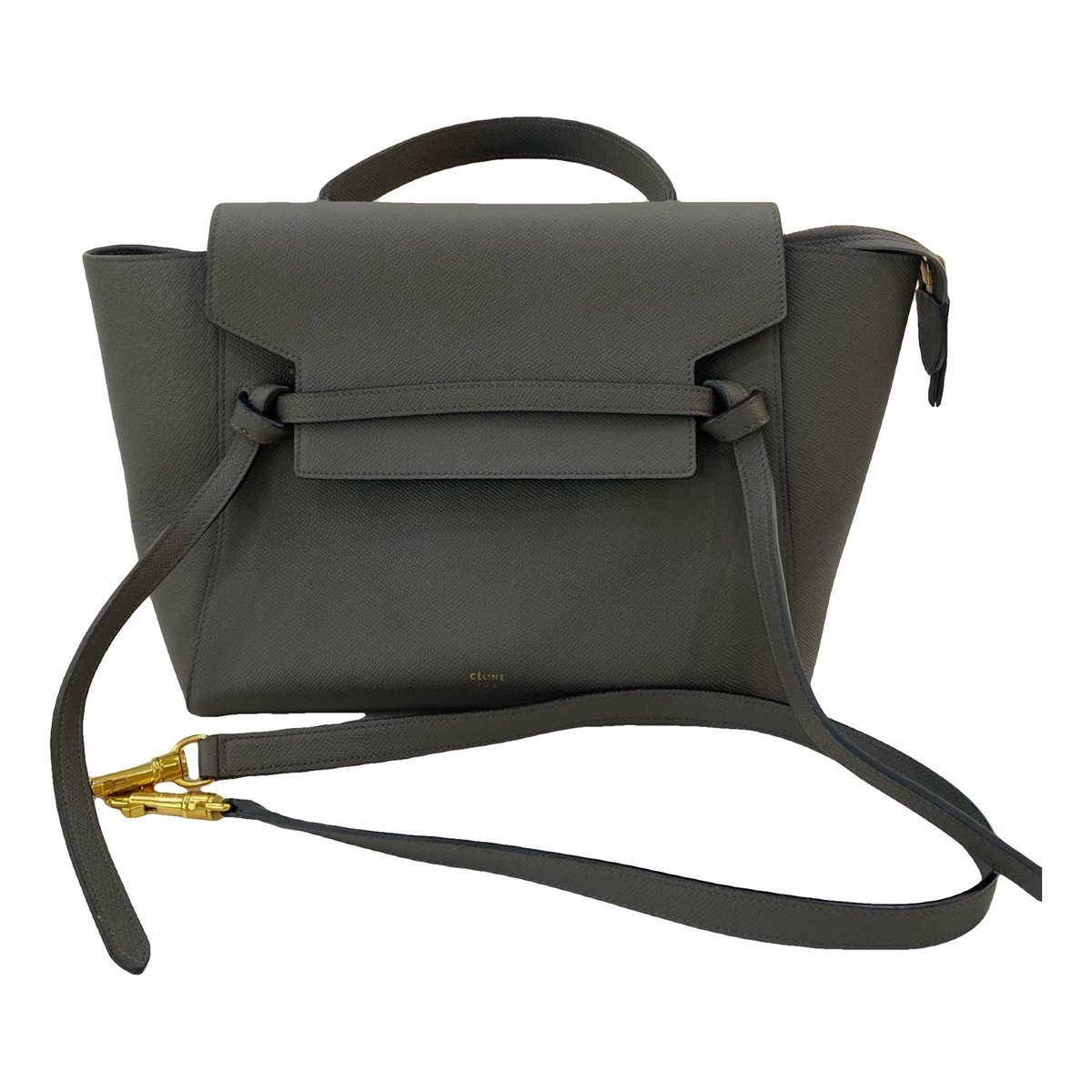 Belt leather handbag