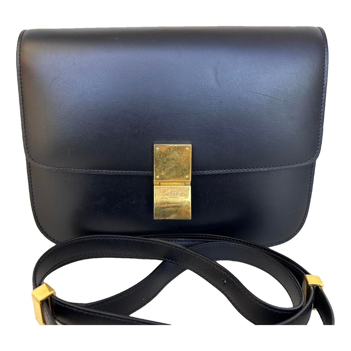Classic leather crossbody bag