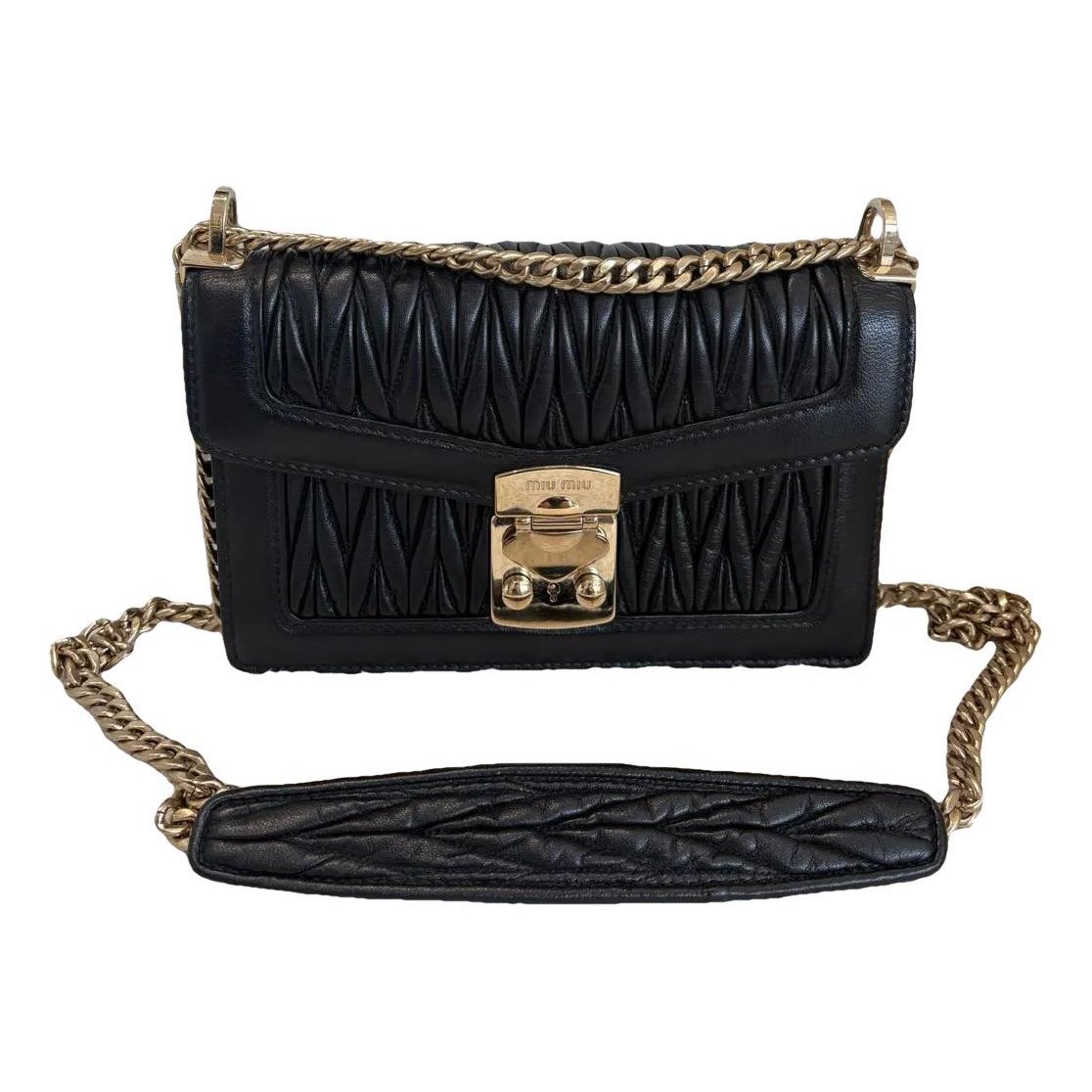 Miu Confidential leather crossbody bag