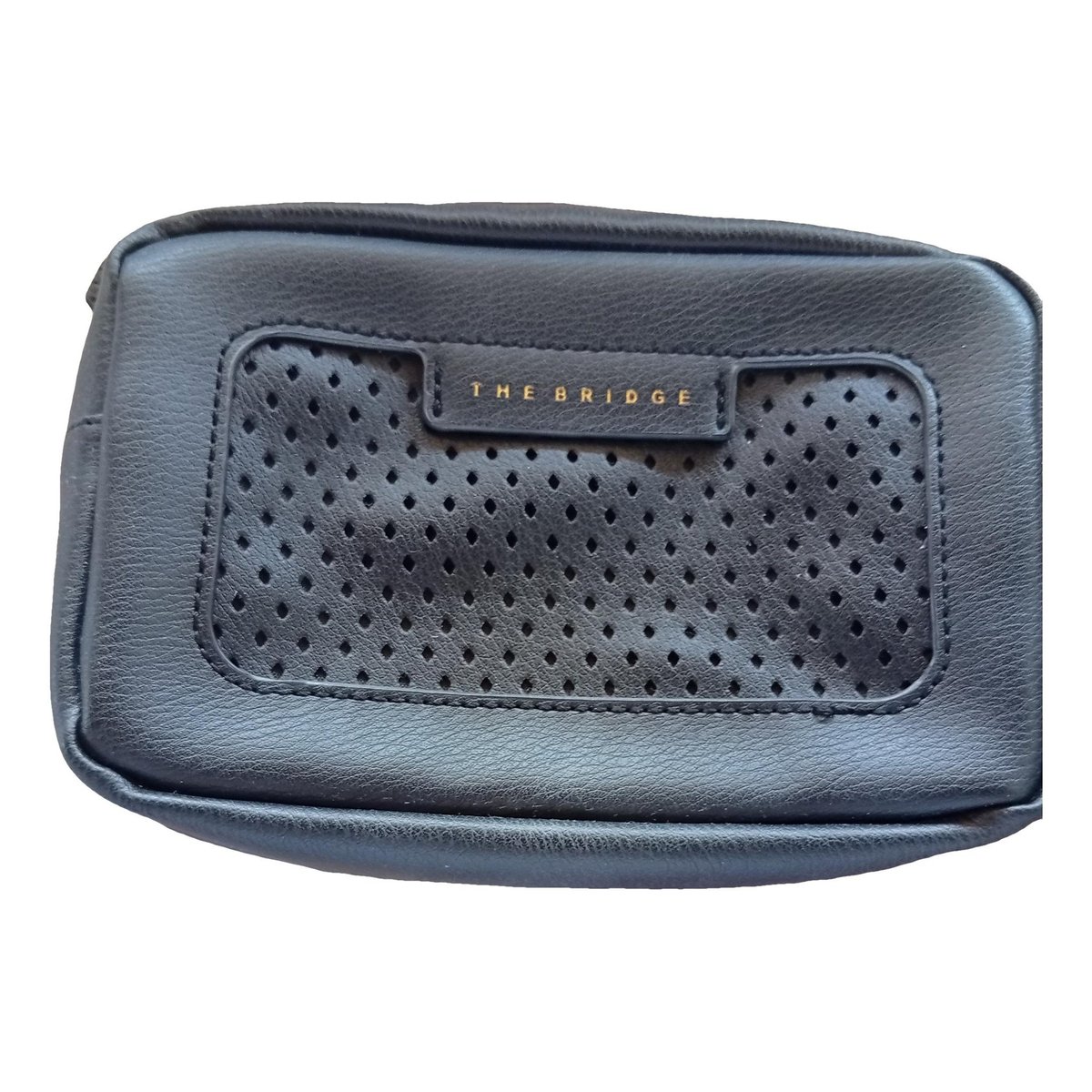 Leather clutch bag